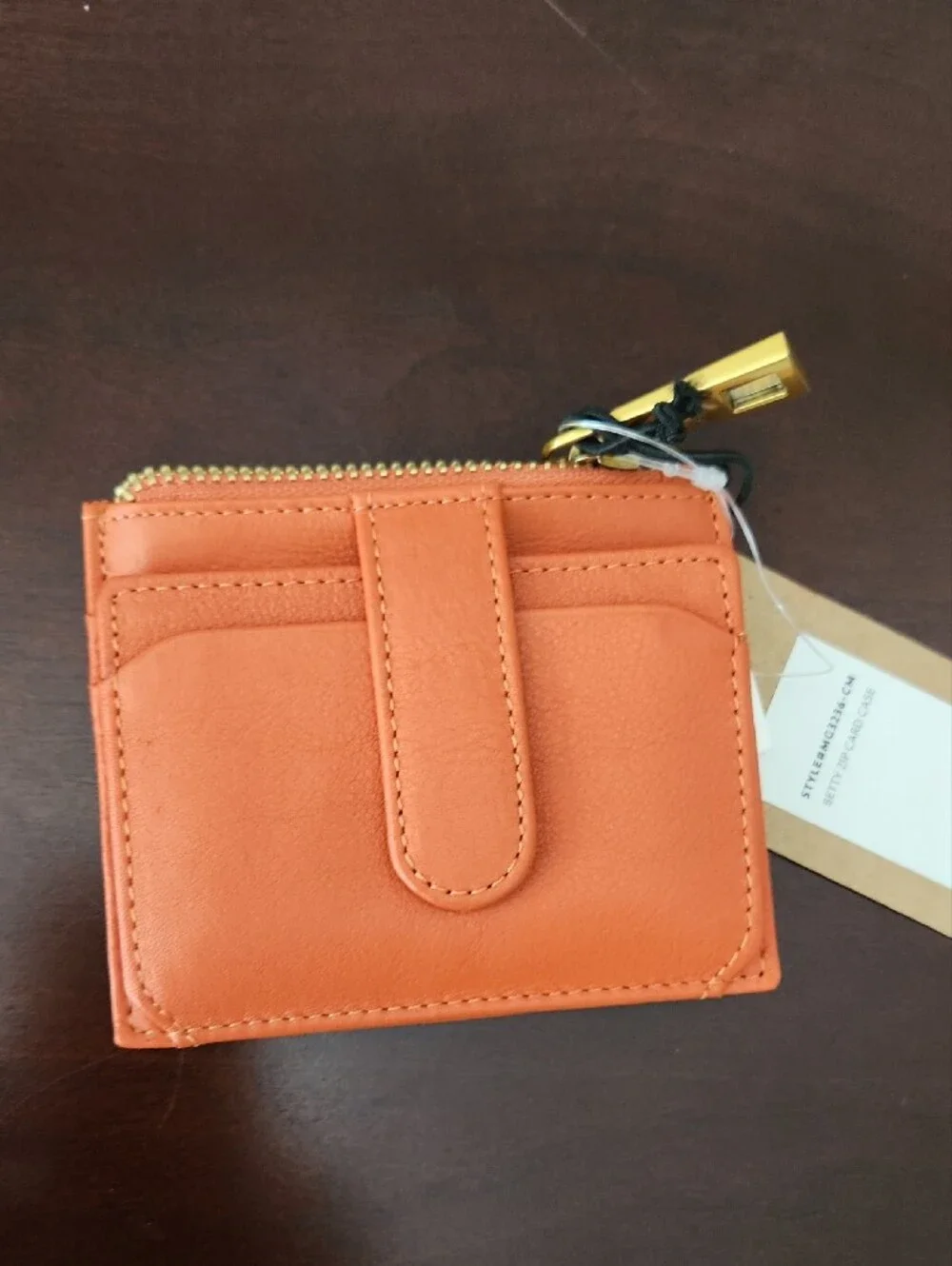 N/A orange leather